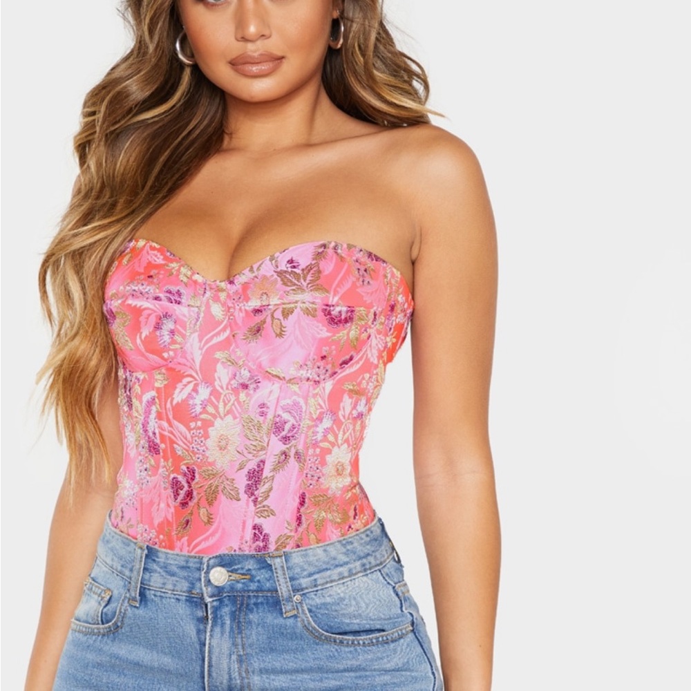 Satin corset